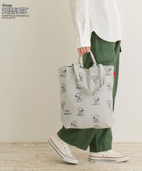 peanuts　ビンテージトートバック 2025新作 スヌーピーバッグ トートバッグ ROOTOTE Vintage