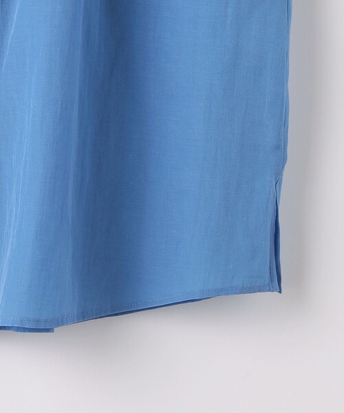 green label relaxing（グリーンレーベルリラクシング）の「フロント フリル ブラウス（シャツ/ブラウス・レディース・ネイビー/コバルトブルー/オフホワイト・FREE）」の7枚目の写真