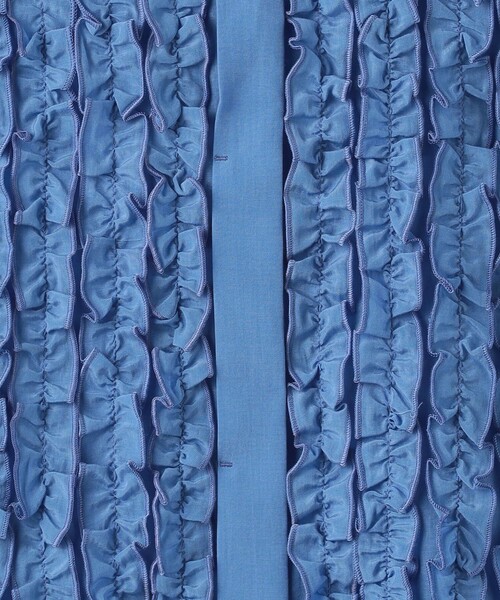 green label relaxing（グリーンレーベルリラクシング）の「フロント フリル ブラウス（シャツ/ブラウス・レディース・ネイビー/コバルトブルー/オフホワイト・FREE）」の9枚目の写真