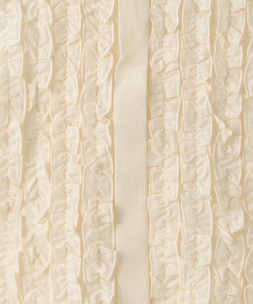 green label relaxing（グリーンレーベルリラクシング）の「フロント フリル ブラウス（シャツ/ブラウス・レディース・ネイビー/コバルトブルー/オフホワイト・FREE）」の13枚目の写真