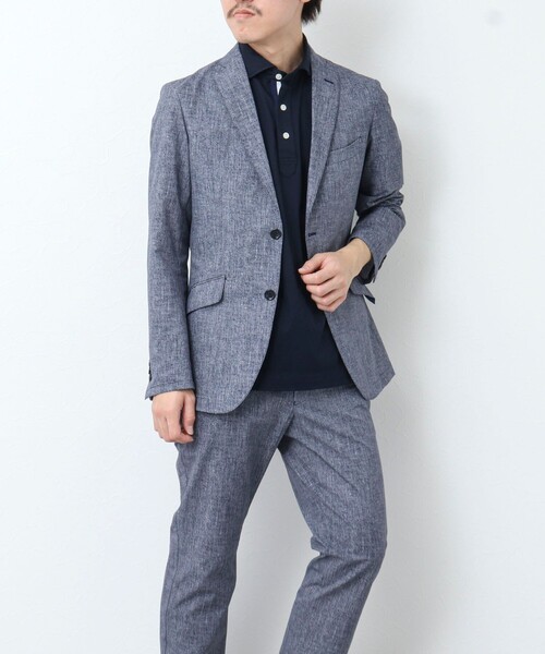 NOLLEY’S（ノーリーズ）の「《ビジカジ / セットアップ対応》COOLDOTS / クールドッツ イージーパンツ（その他パンツ・メンズ・ネイビー/インディゴブルー/ベージュ/ブルー/チャコールグレー・M/L/XL/S）」の8枚目の写真