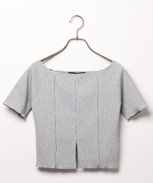 Heather(ヘザー)の「フロントホールオフショルプルオーバー 124738(Tシャツ/カットソー・レディース・ホワイト/グレー/ブラック・FREE)」の4枚目の写真