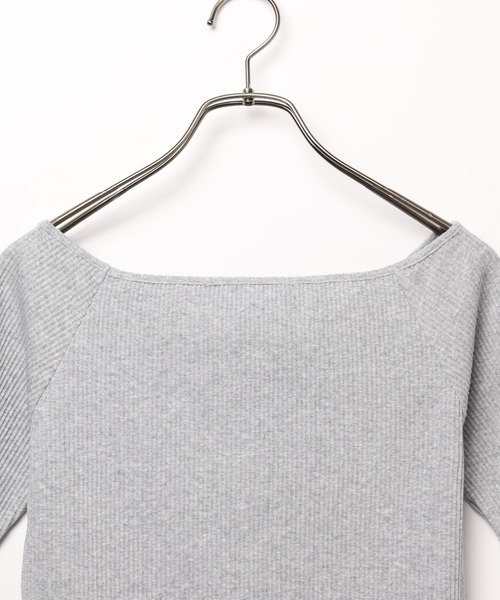 Heather(ヘザー)の「フロントホールオフショルプルオーバー 124738(Tシャツ/カットソー・レディース・ホワイト/グレー/ブラック・FREE)」の9枚目の写真