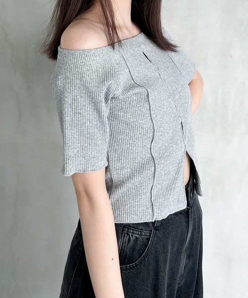 Heather(ヘザー)の「フロントホールオフショルプルオーバー 124738(Tシャツ/カットソー・レディース・ホワイト/グレー/ブラック・FREE)」の19枚目の写真