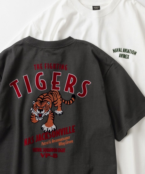 ★ USO DETROIT LSD タイガー 虎 プリントの avirex Tシャツ ★ ☆ USO DETROIT LSD タイガー 虎 プリントの avirex Tシャツ ☆