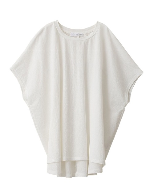 itto...(イット)の「【接触冷感COOL】ひんやり涼しいフレンチスリーブバックギャザーカットソー(Tシャツ/カットソー・レディース・オフホワイト/チャコール/ラベンダー/グリーン/ネイビー/ブラック/スモークピンク・M/L)」の15枚目の写真