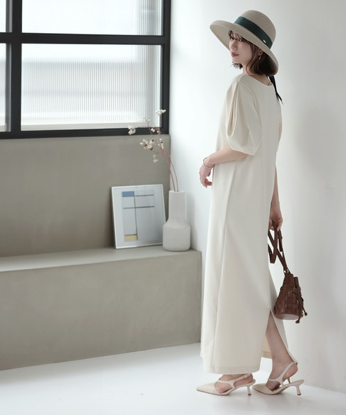 Little＆More（リトルアンドモア）の「麦わら帽 リボン 2タイプ 折りたためる（ハット・レディース・ブラック系1/ブラック系2/グレー系1/グレー系2/カーキ系1/カーキ系2・FREE）」の16枚目の写真