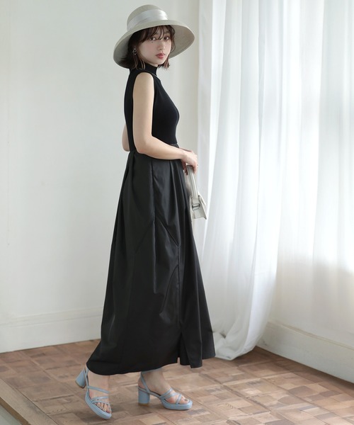 Little＆More（リトルアンドモア）の「麦わら帽 リボン 2タイプ 折りたためる（ハット・レディース・ブラック系1/ブラック系2/グレー系1/グレー系2/カーキ系1/カーキ系2・FREE）」の7枚目の写真