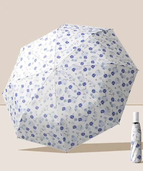 ロラライハリス ピンク×花柄の手作り日傘 49cm 8本骨 UV加工 花柄の手作り日傘 49cm 8本骨 UV加工 傘・日傘 nunoasobi 通販