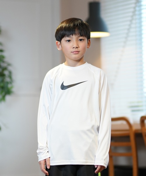 NIKE/ナイキ キッズ UVケア ラッシュガード ソリッドL/Sハイドロガード