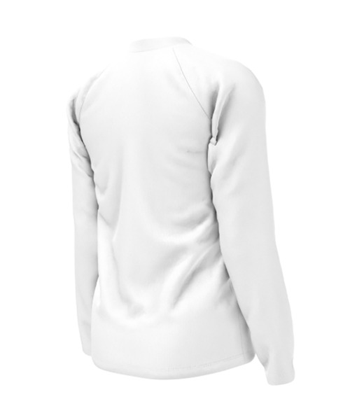 NIKE（ナイキ）の「NIKE/ナイキ キッズ UVケア ラッシュガード ソリッドL/Sハイドロガード NESSD829（ラッシュガード・キッズ・ホワイト/ブラック・130cm/140cm/150cm/160cm）」の4枚目の写真