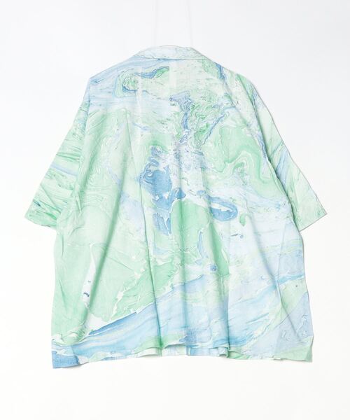 ONE DAY KMC (ワンデイケーエムシー)の「チャイハネ / イロナガシハッカケM-SH / 7IA-4209(シャツ/ブラウス・レディース・イエロー/オレンジ/ブルー・FREE)」の4枚目の写真