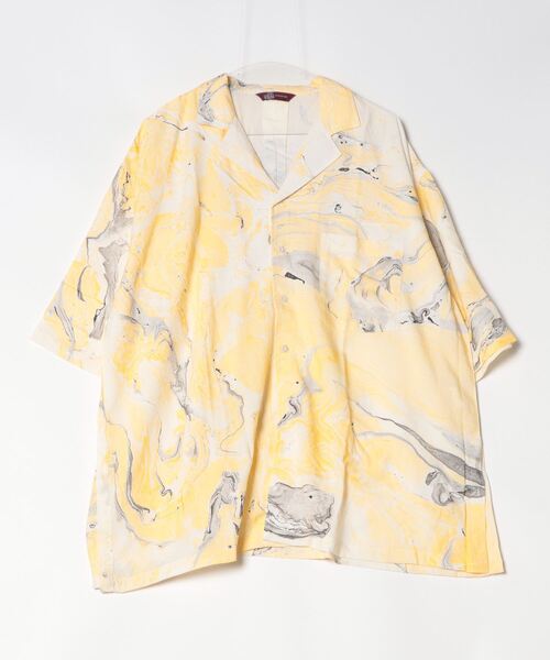 ONE DAY KMC (ワンデイケーエムシー)の「チャイハネ / イロナガシハッカケM-SH / 7IA-4209(シャツ/ブラウス・レディース・イエロー/オレンジ/ブルー・FREE)」の6枚目の写真
