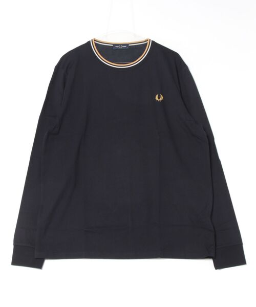 FRED PERRY(フレッドペリー)の「【FRED PERRY】Twin Tipped t-Shirt ワンポイント刺繍 ロングスリーブTシャツ ロンT M9602(Tシャツ/カットソー・メンズ・ブラック系その他2/グリーン/ブラウン/ネイビー/ブラック/グリーン系その他2/グリーン系2/ネイビー系3/アイボリー/ネイビー系2/ホワイト/ブラック系その他3・XS/S/M/L/XL)」の12枚目の写真