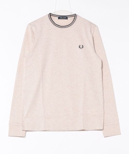 FRED PERRY(フレッドペリー)の「【FRED PERRY】Twin Tipped t-Shirt ワンポイント刺繍 ロングスリーブTシャツ ロンT M9602(Tシャツ/カットソー・メンズ・ブラック系その他2/グリーン/ブラウン/ネイビー/ブラック/グリーン系その他2/グリーン系2/ネイビー系3/アイボリー/ネイビー系2/ホワイト/ブラック系その他3・XS/S/M/L/XL)」の3枚目の写真