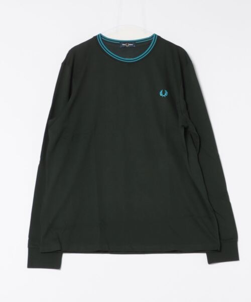 FRED PERRY(フレッドペリー)の「【FRED PERRY】Twin Tipped t-Shirt ワンポイント刺繍 ロングスリーブTシャツ ロンT M9602(Tシャツ/カットソー・メンズ・ブラック系その他2/グリーン/ブラウン/ネイビー/ブラック/グリーン系その他2/グリーン系2/ネイビー系3/アイボリー/ネイビー系2/ホワイト/ブラック系その他3・XS/S/M/L/XL)」の9枚目の写真