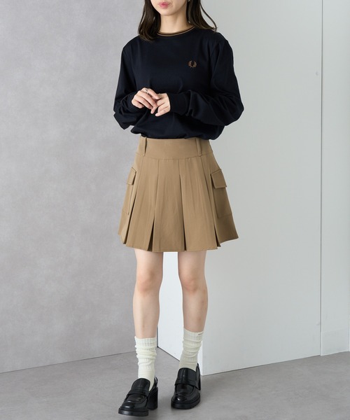 FRED PERRY(フレッドペリー)の「【FRED PERRY】Twin Tipped t-Shirt ワンポイント刺繍 ロングスリーブTシャツ ロンT M9602(Tシャツ/カットソー・メンズ・ブラック系その他2/グリーン/ブラウン/ネイビー/ブラック/グリーン系その他2/グリーン系2/ネイビー系3/アイボリー/ネイビー系2/ホワイト/ブラック系その他3・XS/S/M/L/XL)」の22枚目の写真