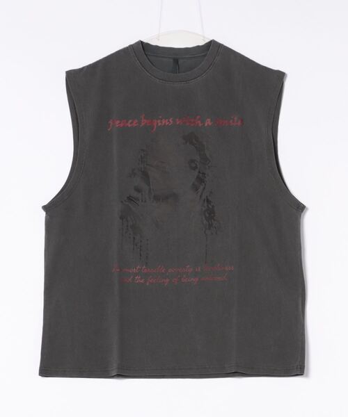 Ritzy(リッツィー)の「16/天竺 プリントノースリーブ(Tシャツ/カットソー・メンズ・ブラック/モカ・LARGE/X-LARGE/MEDIUM)」の8枚目の写真