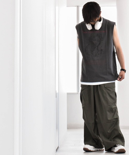 Ritzy(リッツィー)の「16/天竺 プリントノースリーブ(Tシャツ/カットソー・メンズ・ブラック/モカ・LARGE/X-LARGE/MEDIUM)」の11枚目の写真
