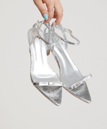 Futier land | リボンストラップポインテッドトゥサンダル(サンダル)