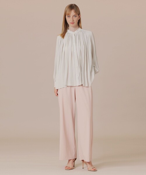 MACKINTOSH LONDON(マッキントッシュ ロンドン)の「メモリータンブラーブラウス(シャツ/ブラウス・レディース・グレー系その他2/ベージュ/ライトブルー・38/40)」の6枚目の写真
