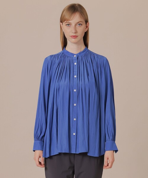 MACKINTOSH LONDON(マッキントッシュ ロンドン)の「メモリータンブラーブラウス(シャツ/ブラウス・レディース・グレー系その他2/ベージュ/ライトブルー・38/40)」の7枚目の写真