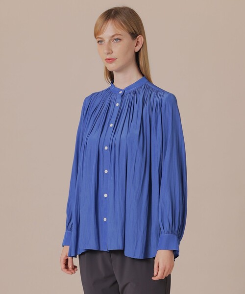 MACKINTOSH LONDON(マッキントッシュ ロンドン)の「メモリータンブラーブラウス(シャツ/ブラウス・レディース・グレー系その他2/ベージュ/ライトブルー・38/40)」の8枚目の写真