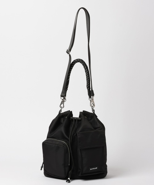 BAYFLOW(ベイフロー)の「フロントWポケットショルダー(ショルダーバッグ・レディース・ブラック/カーキ/ライトグレー・FREE)」の5枚目の写真