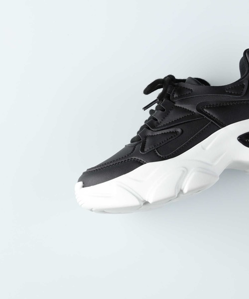 Right-on（ライトオン）の「【ORiental TRaffic】フレアソールスニーカー（スニーカー・レディース・ブラック/ホワイト/ピンク・38inch/37inch/39inch/36inch）」の17枚目の写真