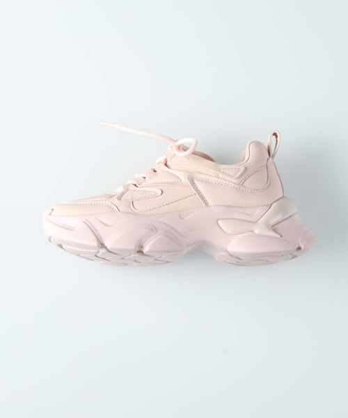 Right-on（ライトオン）の「【ORiental TRaffic】フレアソールスニーカー（スニーカー・レディース・ブラック/ホワイト/ピンク・38inch/37inch/39inch/36inch）」の12枚目の写真