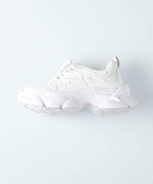 Right-on（ライトオン）の「【ORiental TRaffic】フレアソールスニーカー（スニーカー・レディース・ブラック/ホワイト/ピンク・38inch/37inch/39inch/36inch）」の8枚目の写真