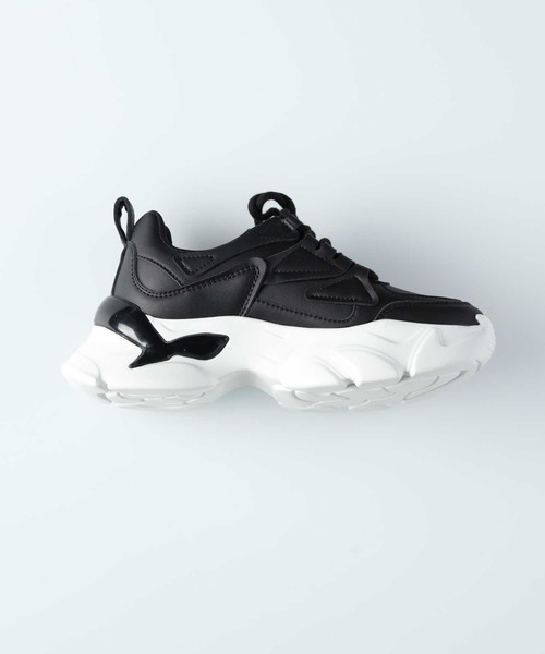 Right-on（ライトオン）の「【ORiental TRaffic】フレアソールスニーカー（スニーカー・レディース・ブラック/ホワイト/ピンク・38inch/37inch/39inch/36inch）」の21枚目の写真