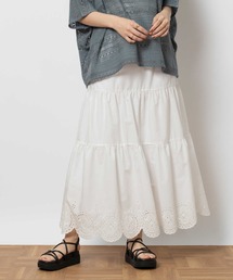 BACK NUMBER | 【BACK NUMBER】スカラップ刺繍ギャザースカート(スカート)