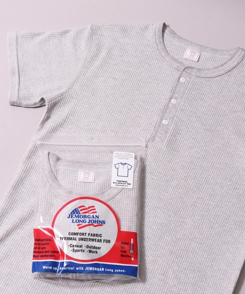 JEMORGAN(ジェーイーモーガン)の「(LK)【JEMORGAN】【パックT】ワッフル ヘンリーネック Tシャツ(Tシャツ/カットソー・メンズ・ホワイト/ブラック/杢グレー・MEDIUM/LARGE/X-LARGE/SMALL)」の12枚目の写真