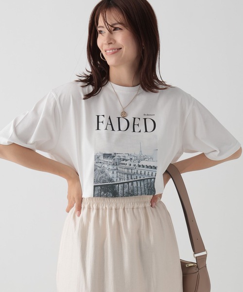 Elura（エルーラ）の「フォトプリントTシャツ/133598（Tシャツ/カットソー・レディース・オフホワイト/チャコールグレー・MEDIUM/LARGE）」の14枚目の写真