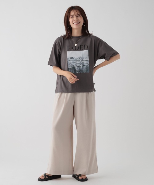 Elura（エルーラ）の「フォトプリントTシャツ/133598（Tシャツ/カットソー・レディース・オフホワイト/チャコールグレー・MEDIUM/LARGE）」の17枚目の写真