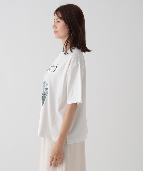 Elura（エルーラ）の「フォトプリントTシャツ/133598（Tシャツ/カットソー・レディース・オフホワイト/チャコールグレー・MEDIUM/LARGE）」の12枚目の写真