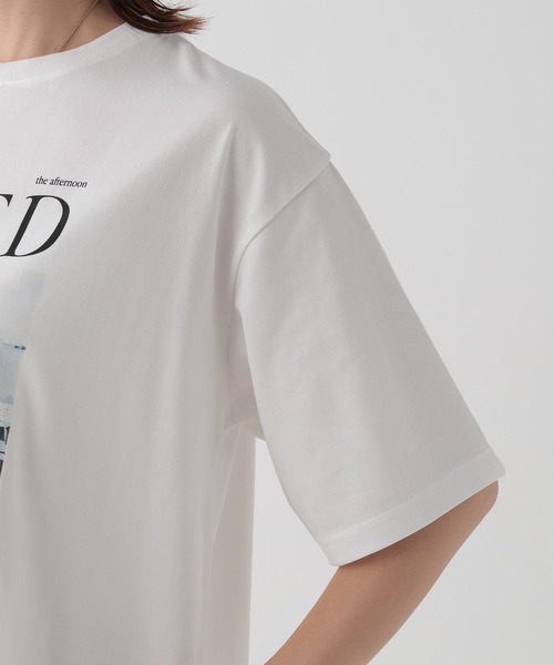 Elura（エルーラ）の「フォトプリントTシャツ/133598（Tシャツ/カットソー・レディース・オフホワイト/チャコールグレー・MEDIUM/LARGE）」の9枚目の写真