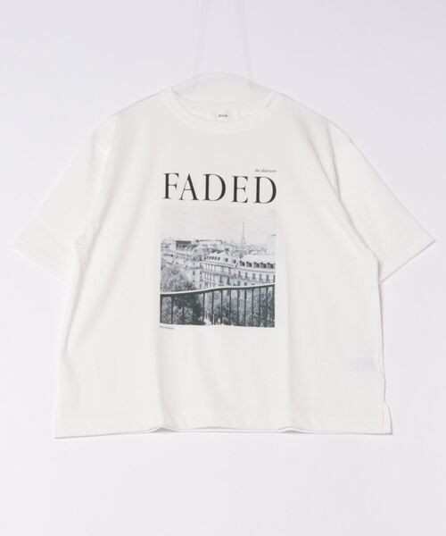 Elura（エルーラ）の「フォトプリントTシャツ/133598（Tシャツ/カットソー・レディース・オフホワイト/チャコールグレー・MEDIUM/LARGE）」の4枚目の写真