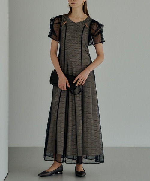 ★新品★ドリードール Special sense of flere dress セール】Particulard dots flare dress(ドレス)|LE'RURE