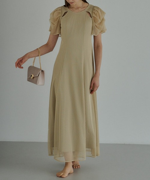 リルアー Special sense of flere dress セール】Particulard dots flare dress（ドレス）｜LE'RURE