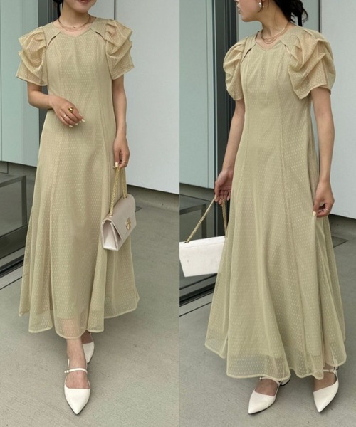 ★新品★ドリードール　Special sense of flere dress セール】Particulard dots flare dress（ドレス）｜LE'RURE
