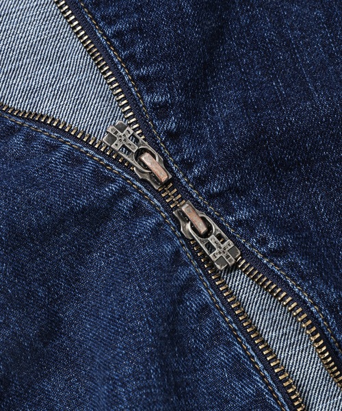 FACETASM(ファセッタズム)の「ZIPPER DENIM JACKET(デニムジャケット・メンズ・インディゴブルー・3/4)」の4枚目の写真
