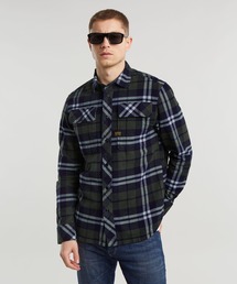 G-STAR | CPO REGULAR SHIRT/ミリタリーディテールチェックフランネルシャツ(シャツ/ブラウス)