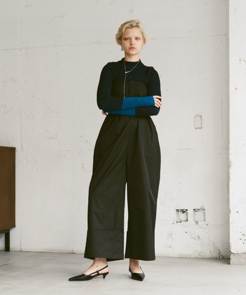 Happy John（ハッピージョン）の「roll up bare overalls/ロールアップベアサロペット（サロペット/オーバーオール・レディース・チャコールグレー/ブラック・FREE）」の15枚目の写真