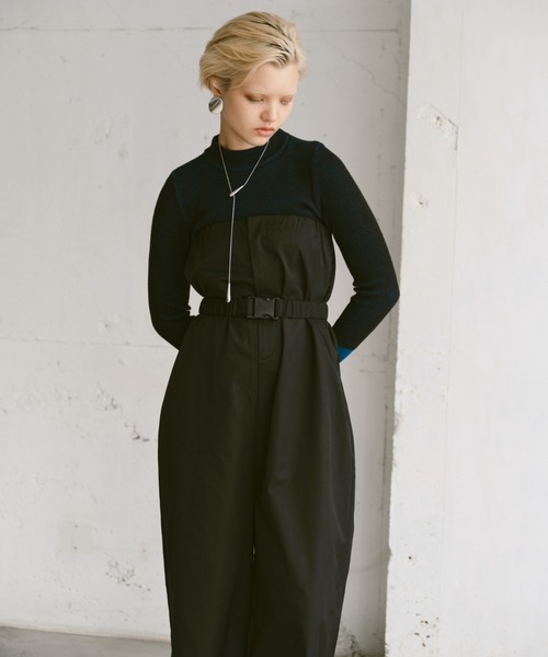 Happy John（ハッピージョン）の「roll up bare overalls/ロールアップベアサロペット（サロペット/オーバーオール・レディース・チャコールグレー/ブラック・FREE）」の19枚目の写真