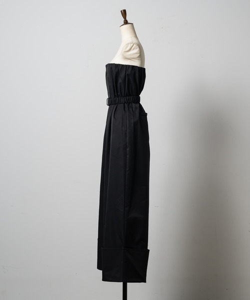 Happy John（ハッピージョン）の「roll up bare overalls/ロールアップベアサロペット（サロペット/オーバーオール・レディース・チャコールグレー/ブラック・FREE）」の4枚目の写真