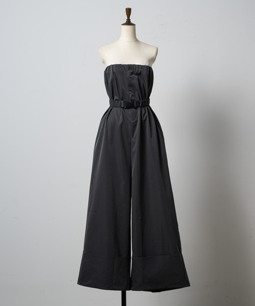 Happy John（ハッピージョン）の「roll up bare overalls/ロールアップベアサロペット（サロペット/オーバーオール・レディース・チャコールグレー/ブラック・FREE）」の11枚目の写真