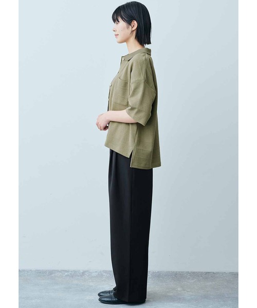 THREE FIFTY STANDARD(スリーフィフティースタンダード)の「THREE FIFTY STANDARD 鬼カノコのカットソーシャツ(シャツ/ブラウス・レディース・カーキ/チャコールグレー・X-LARGE/LARGE/MEDIUM/XX-LARGE)」の13枚目の写真