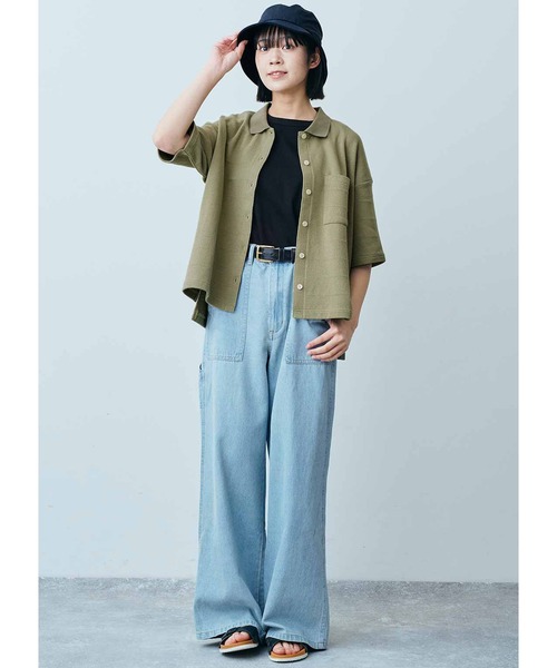 THREE FIFTY STANDARD(スリーフィフティースタンダード)の「THREE FIFTY STANDARD 鬼カノコのカットソーシャツ(シャツ/ブラウス・レディース・カーキ/チャコールグレー・X-LARGE/LARGE/MEDIUM/XX-LARGE)」の10枚目の写真